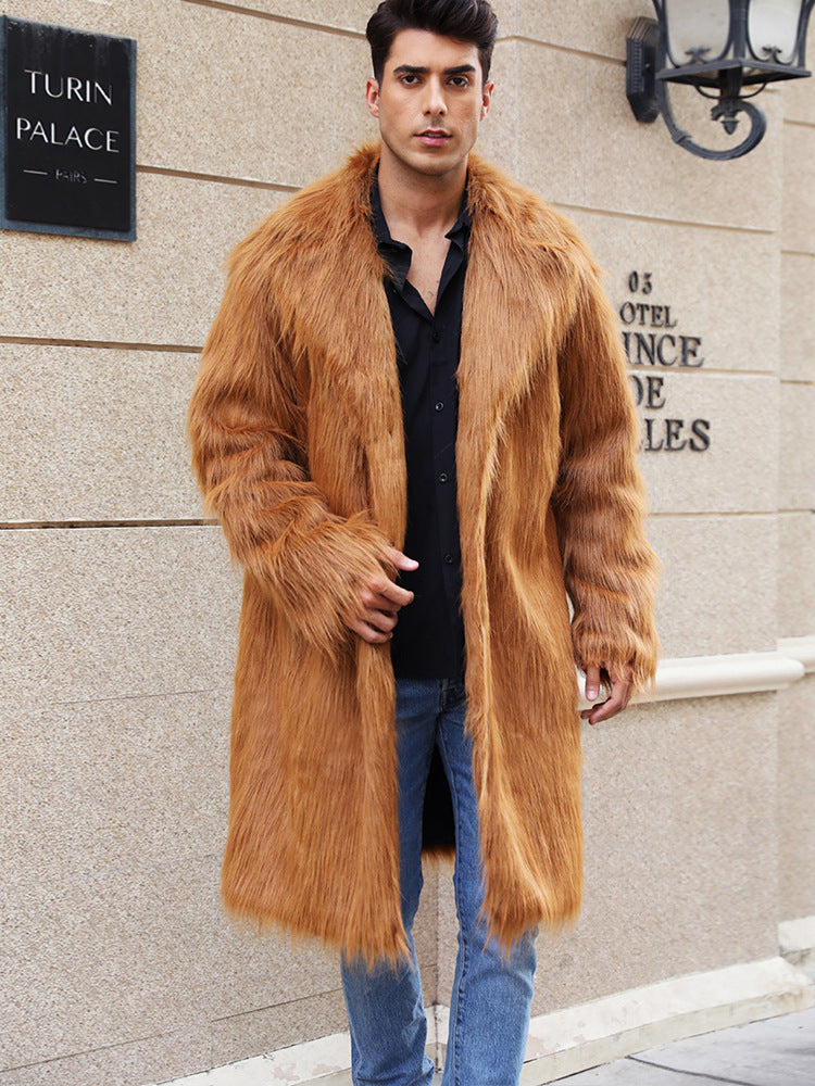 Herren Elegante und gemütliche Felljacke EB