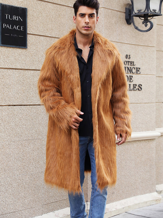 Herren Elegante und gemütliche Felljacke EB
