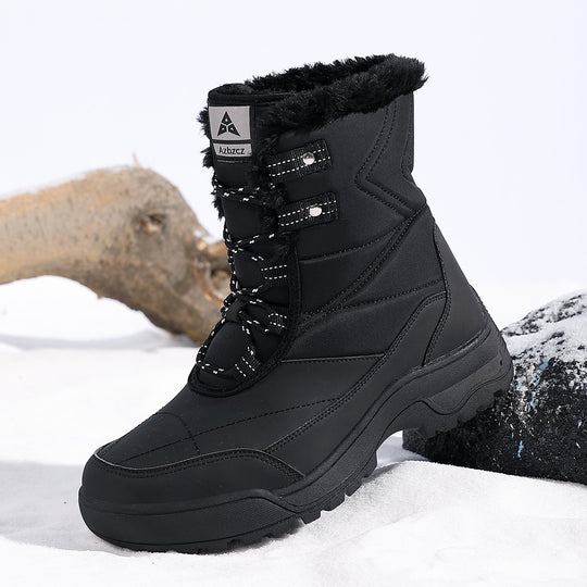 Damen isolierte Winterstiefel mit rutschfester Sohle und weichem Innenfutter EB