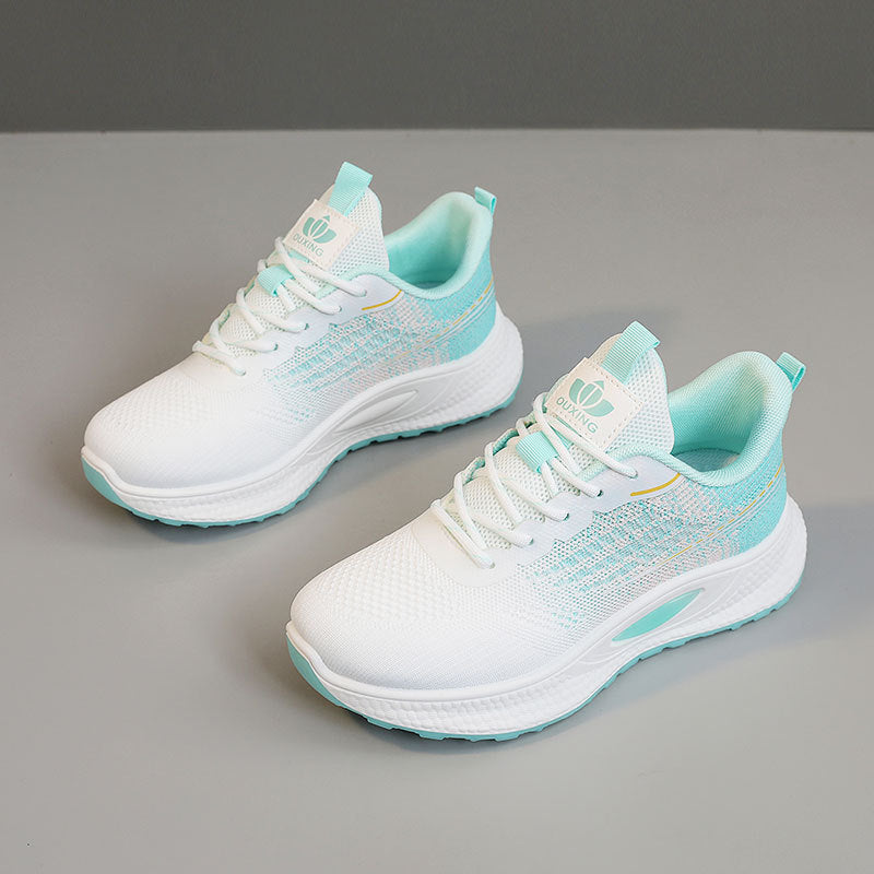 Damen Sportliche Freizeitsneaker mit atmungsaktivem Mesh-Obermaterial und dämpfender Sohle EB