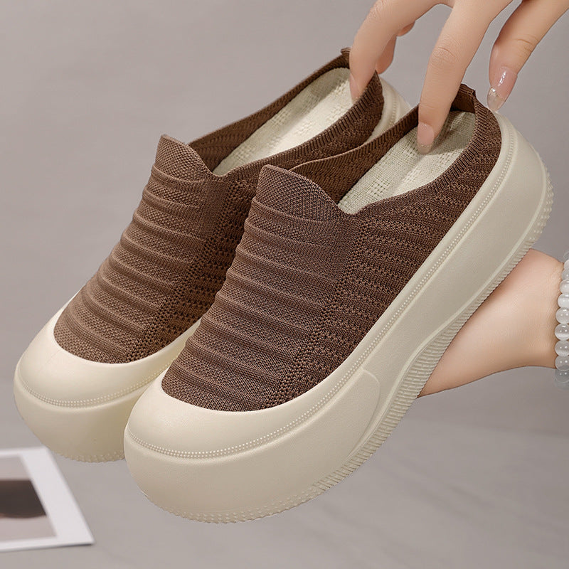 Damen Atmungsaktive Slip-On Clogs mit flexiblem Obermaterial EB
