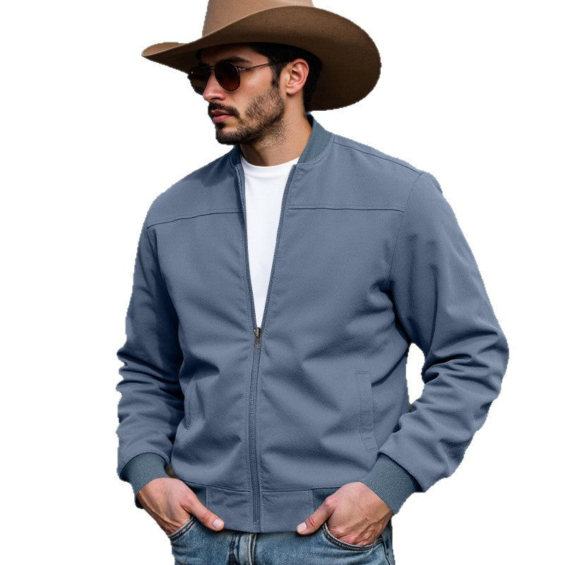 Herren Steppjacke mit strukturiertem Design und ribbed Bündchen EB