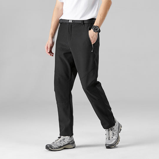 Herren Softshell-Trekkinghose mit ergonomischen Knien, elastischem Bund und Reißverschlusstaschen EB