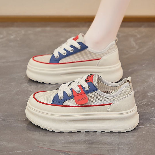 Damen Leichte Wedge‑Sneaker mit Netzgewebe, ergonomischer Memory‑Innensohle und profilierter Laufsohle EB