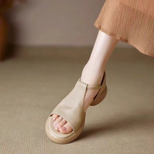 Damen modische Sandalen mit ergonomischem Fußbett und rutschfester Sohle EB