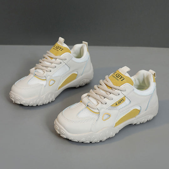 Damen Sportliche Freizeitsneaker mit atmungsaktiven Mesh-Einsätzen und griffiger Laufsohle EB