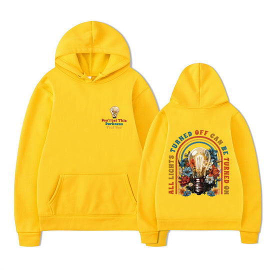 Damen Kapuzenpullover mit buntem Motiv und entspannter Passform EB