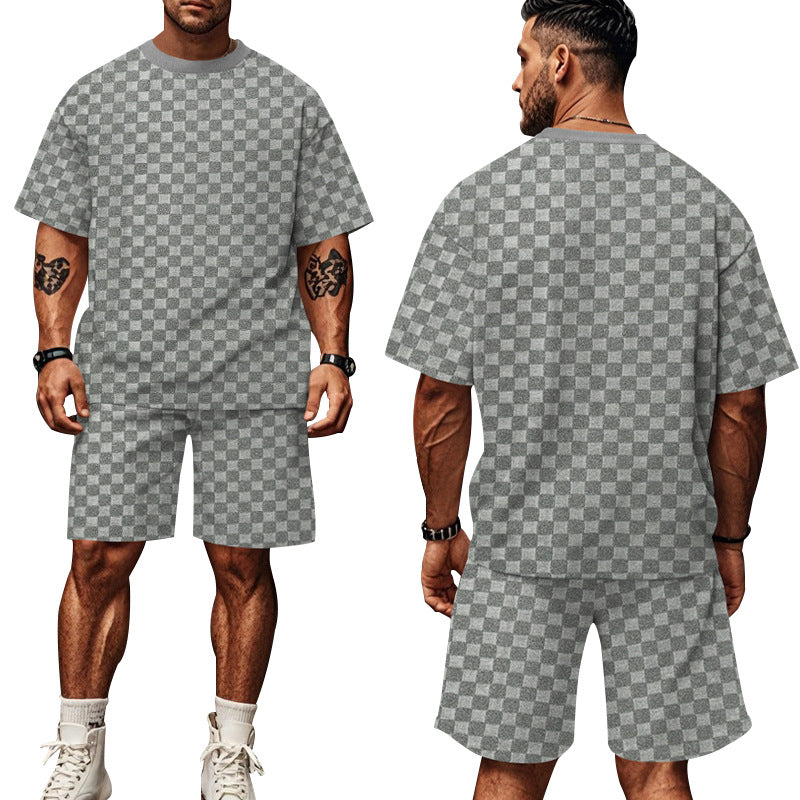 Herren lässiges Kurzarm-Set mit bequemer Passform und stylischem Design EB