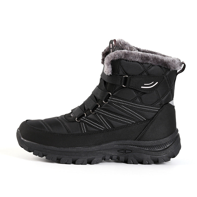 Damen isolierte Winterstiefel mit rutschfester Sohle und kuscheligem Futter EB