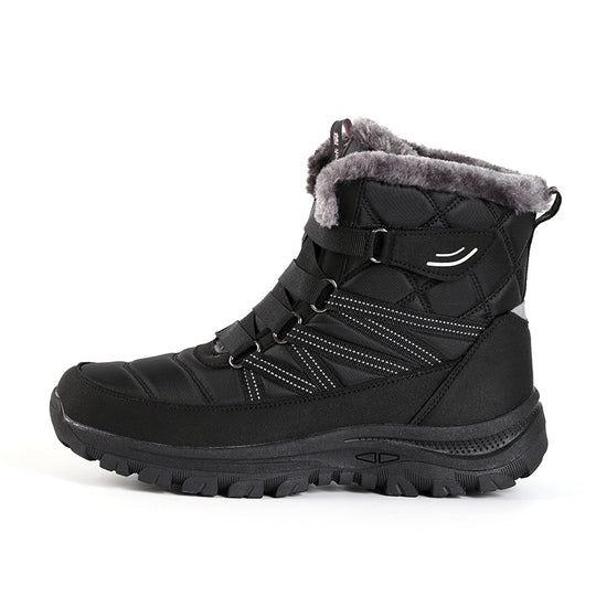 Damen isolierte Winterstiefel mit rutschfester Sohle und kuscheligem Futter EB