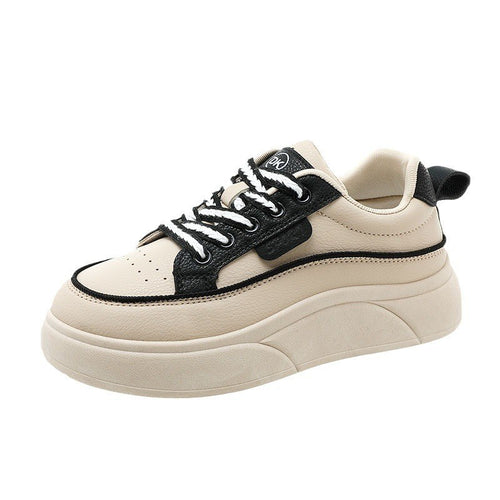 Damen Sportliche Plateau Sneakers mit modischem Design und bequemer Dämpfung EB
