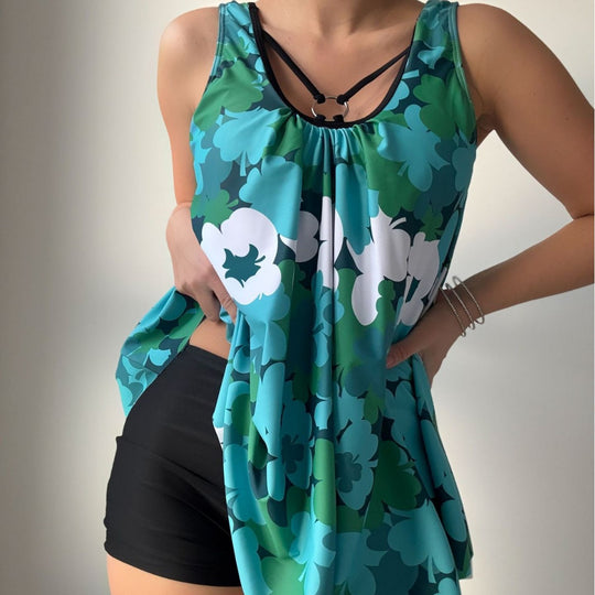 Damen Modischer Badeanzug mit Lockerem Schnitt EB