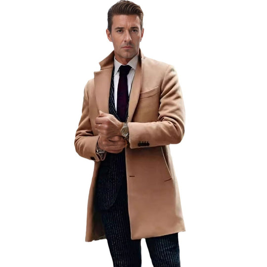 Herren eleganter Mantel im klassischen Schnitt EB