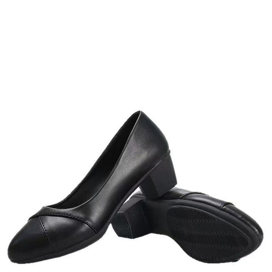 Damen Elegante und bequeme Pumps mit Blockabsatz EB