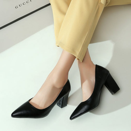 Damen elegante Pumps mit blockfester Sohle EB
