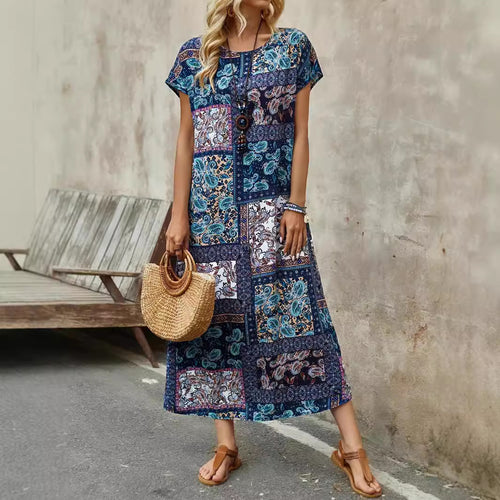 Damen Maxikleid mit Paisleymuster EB