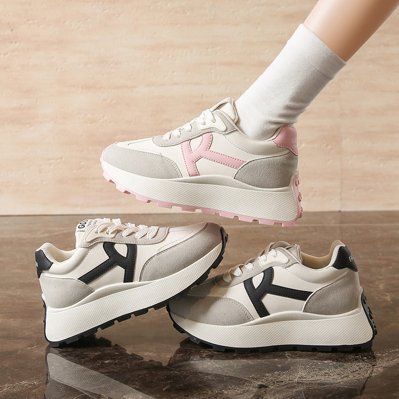 Damen Elegante Freizeit-Sneaker mit atmungsaktiver Sohle und gepolstertem Innenfutter EB