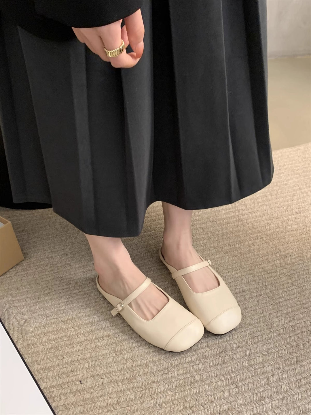 Damen Elegante Sling-Pumps mit feinem Schnallenverschluss EB