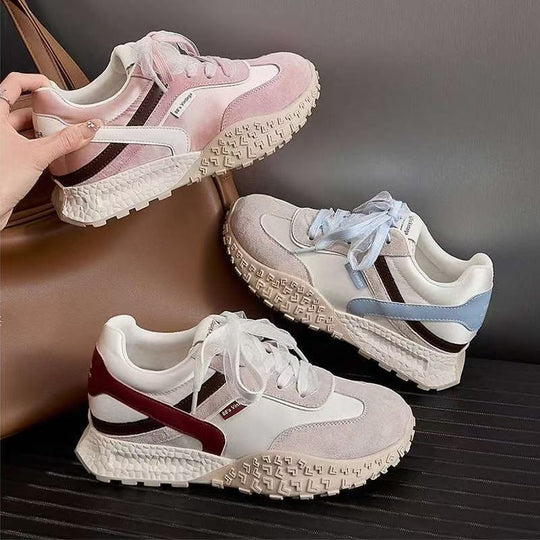 Damen bequeme Sneaker mit modischem Design und rutschfester Sohle EB
