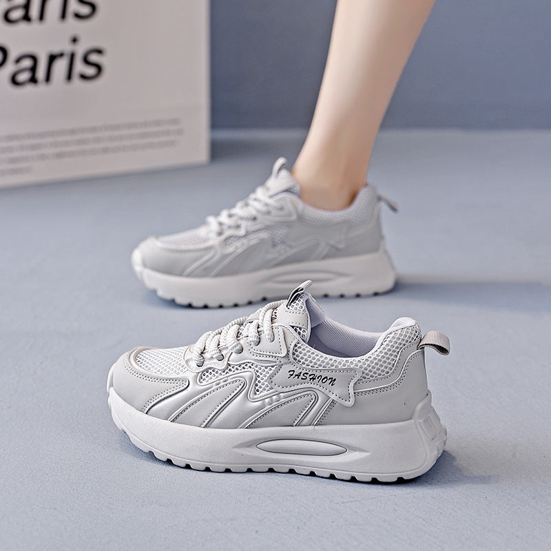 Damen Lauf-Sneakers mit gepolsterter Sohle und atmungsaktiver Mesh-Oberfläche EB