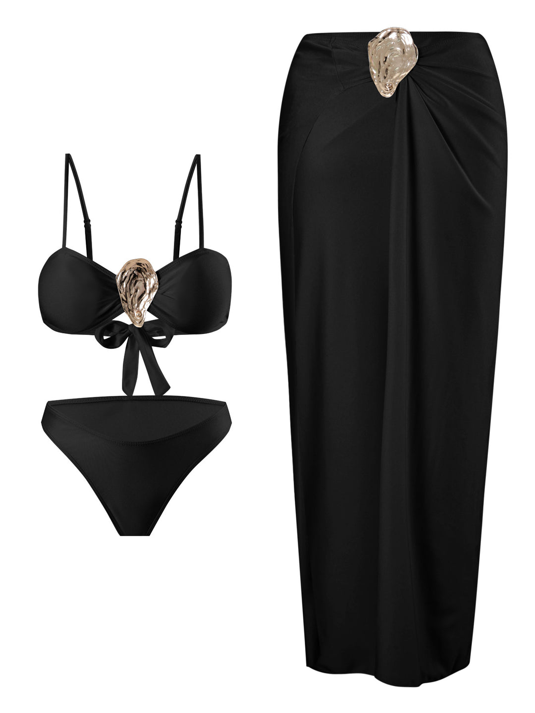 Damen Bikini-Set mit elegantem Wickelrock EB