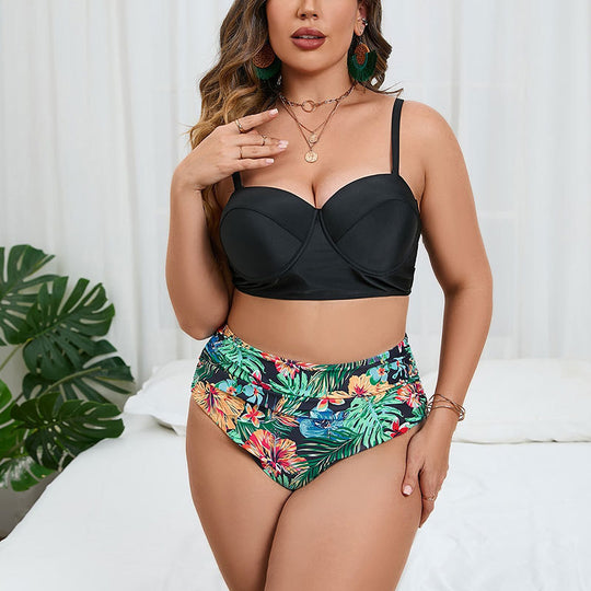 Damen Bikiniset mit floralem Overlayer EB
