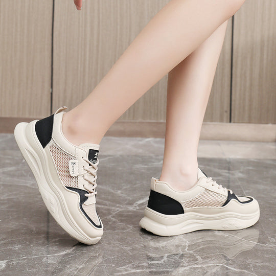 Damen Sneakers mit atmungsaktivem Mesh-Obermaterial und stoßdämpfender Sohle EB