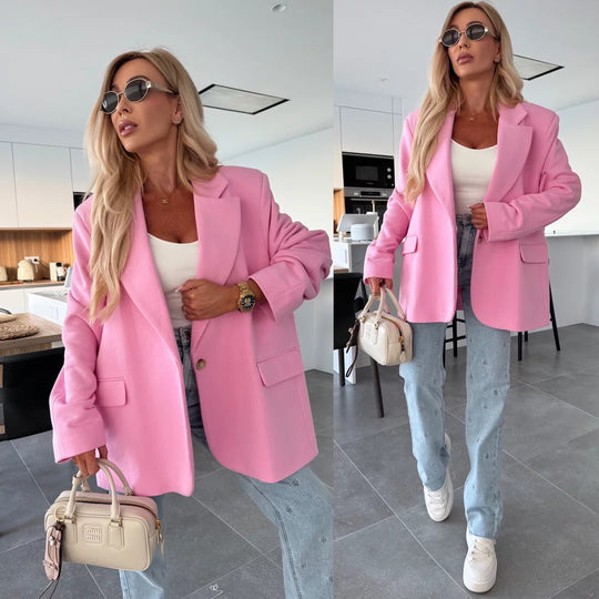 Damen lässiger Oversized Blazer EB