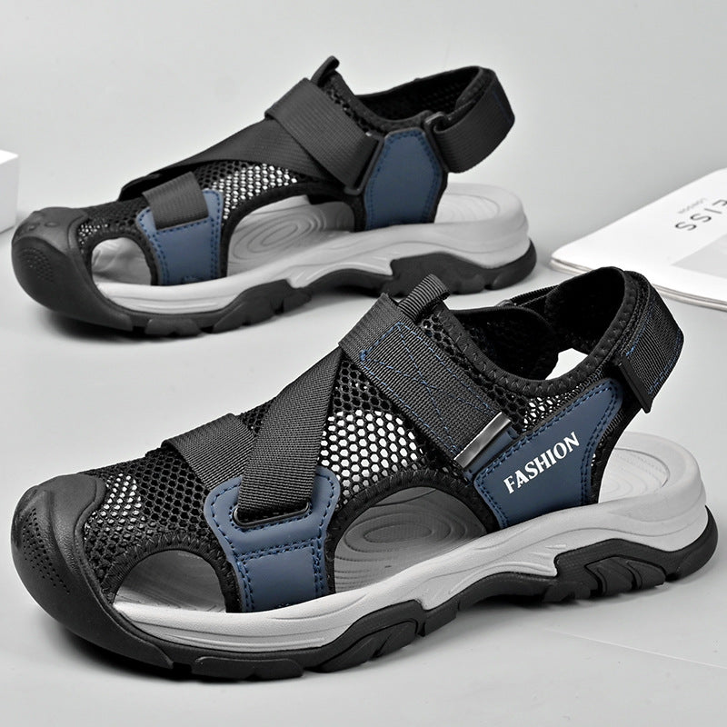 Damen Atmungsaktive Sport-Sandalen mit rutschfester Sohle und verstellbaren Riemen EB
