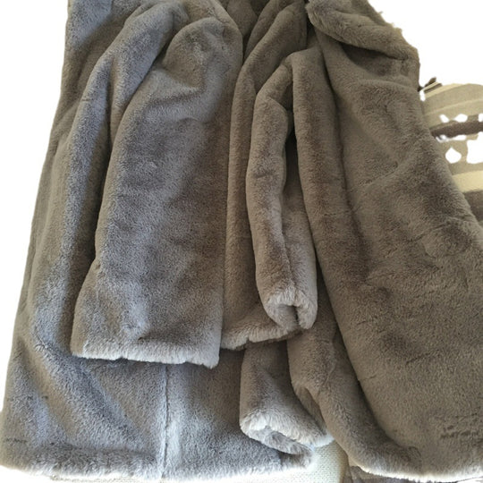 Damen luxuriöser Fleece-Mantel EB