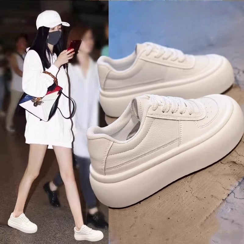 Damen Plateau Sneakers mit ergonomischer Sohle und atmungsaktivem Obermaterial EB