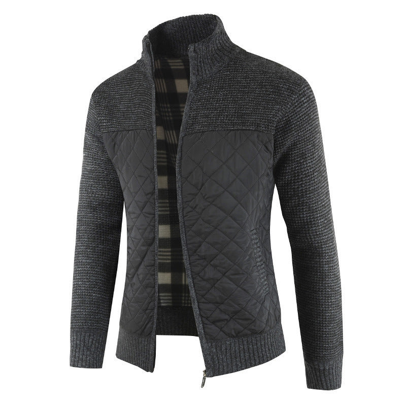 Herren modische Hybridjacke mit strukturiertem Obermaterial EB