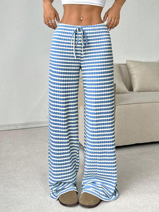 Damen luftige Komfort-Hose mit elastischem Bund und Taschen EB