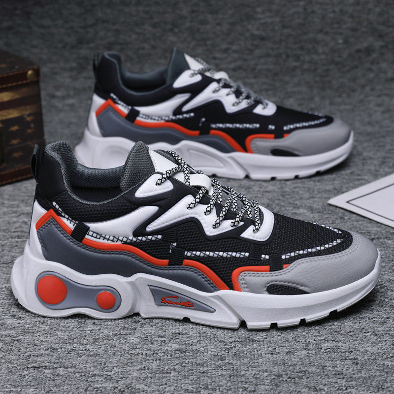 Damen Sportliche Chunky Sneakers mit atmungsaktiver Oberflächenstruktur EB