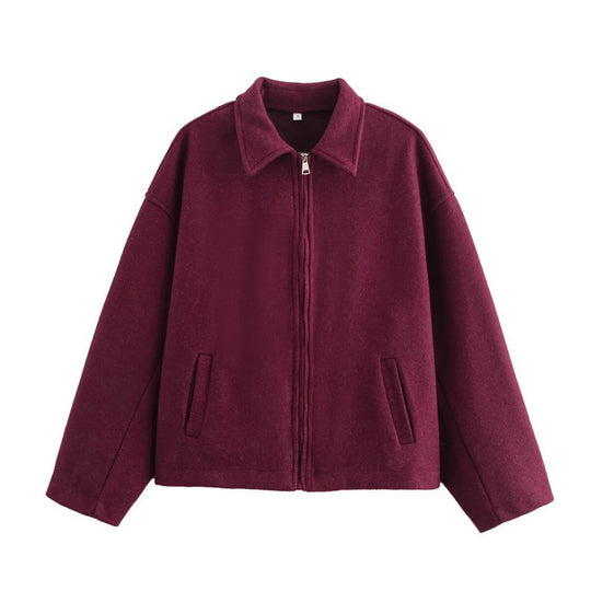 Damen modische Kurzjacke im lässigen Oversize-Stil mit eleganten Details EB