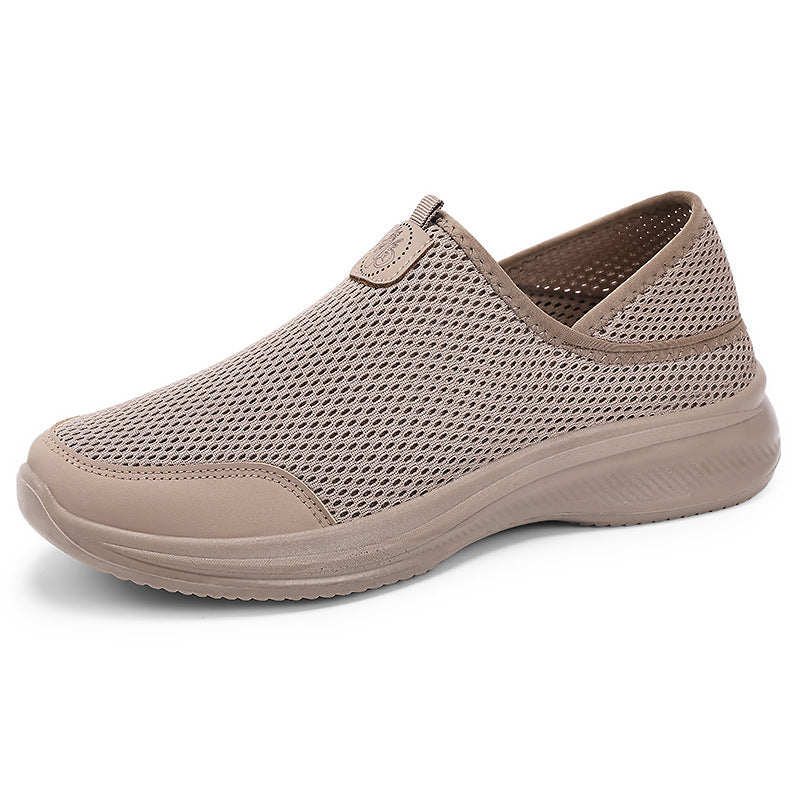 Damen Atmungsaktive Slip-On Freizeitschuhe mit elastischem Mesh-Obermaterial EB