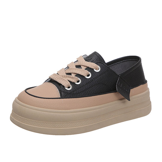 Damen Bequeme Sneaker mit Plateau-Sohle EB