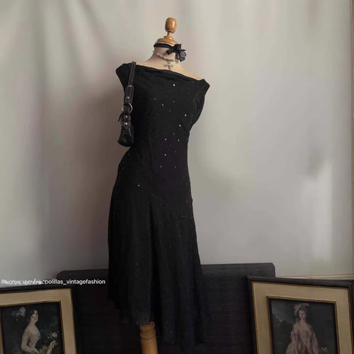 Damen Elegantes Abendkleid mit verführerischen Glitzerakzenten EB