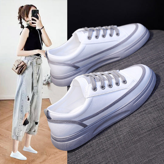 Damen sportliche Sneaker mit dämpfender Laufsohle und modernem Design EB