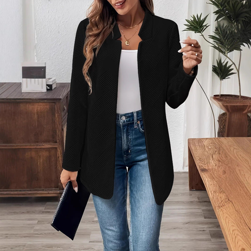 Damen Elegante Jacke im modernen Schnitt mit strukturiertem Design EB