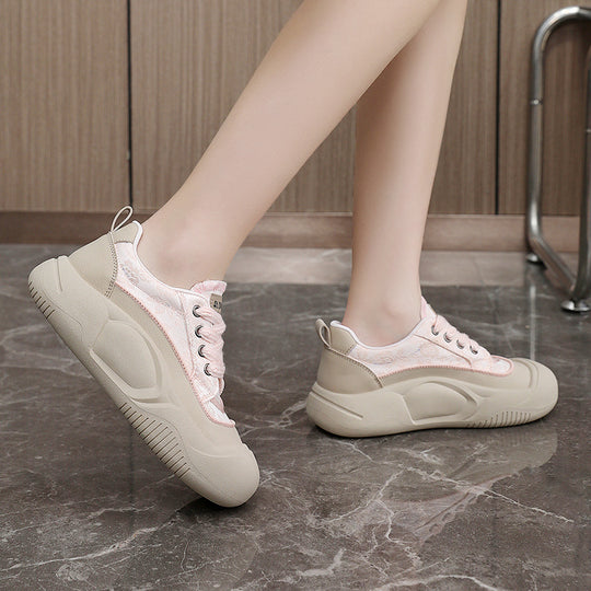 Damen modische komfortable Sneakers mit stoßdämpfendem Design EB