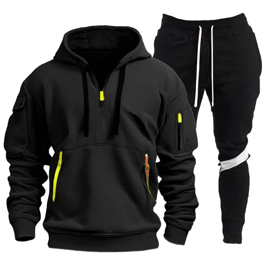 Herren Sportliche Hoodie- und Jogginghosen Kombination EB
