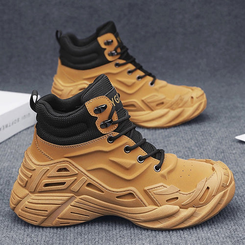 Damen Sportliche hohe Sneakers mit dämpfender Sohle und atmungsaktivem Obermaterial EB