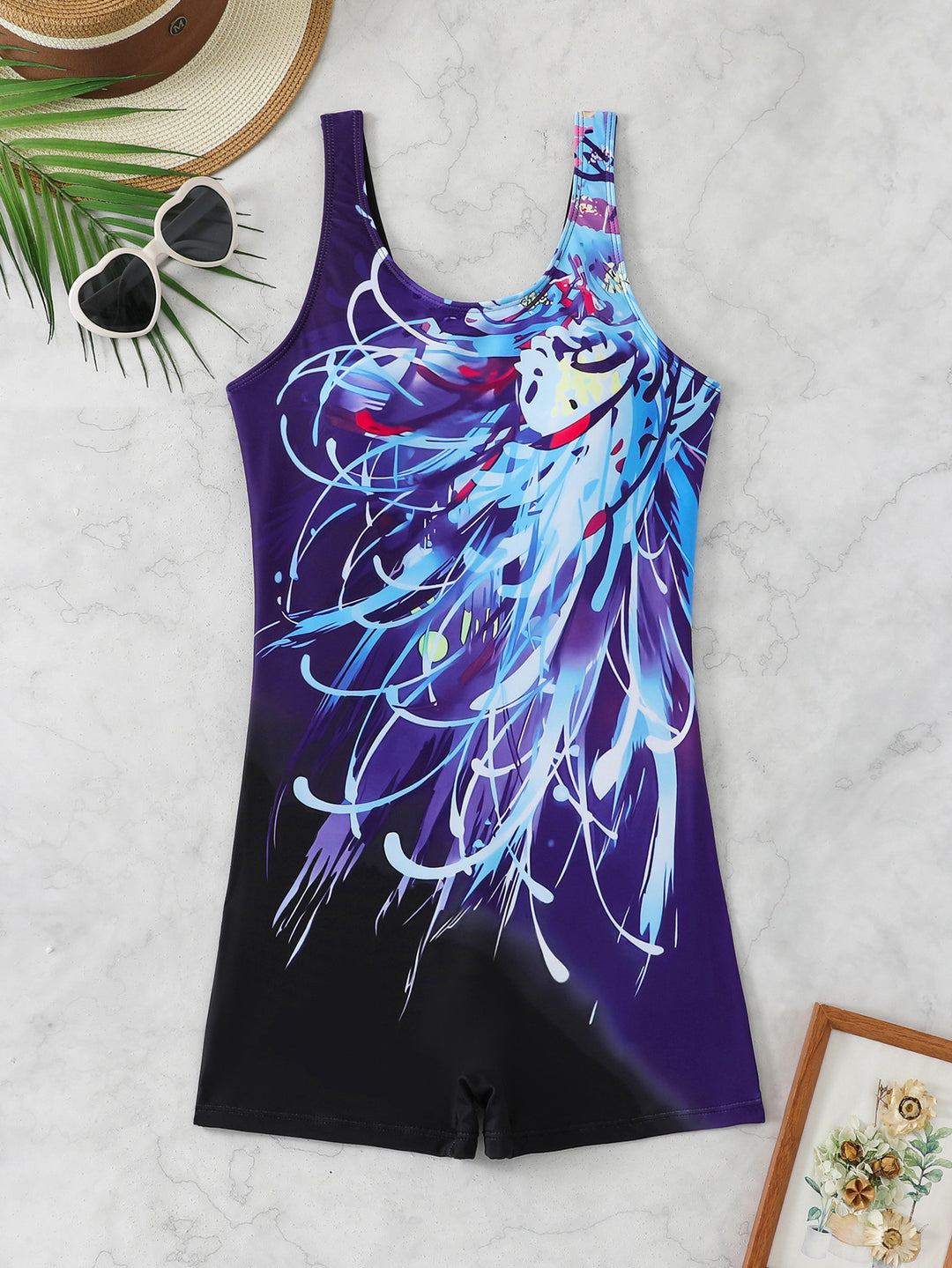Damen Sportlicher Schwimmanzug EB