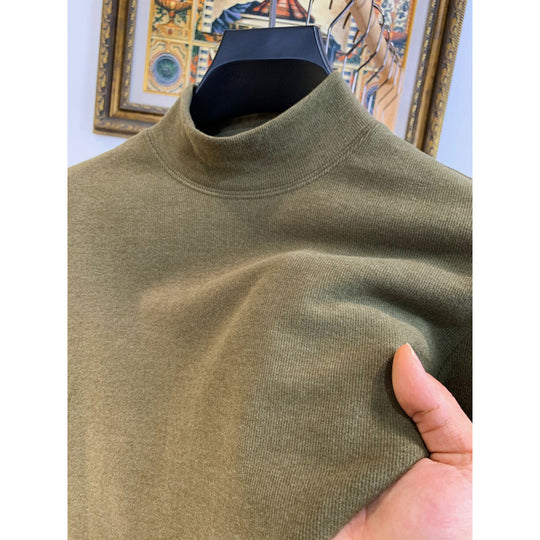 Damen Stehkragen Pullover aus weicher Baumwollmischung EB