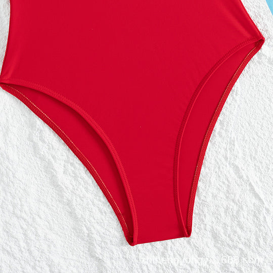Damen Einteiler Badeanzug mit schickem Cut-Out EB