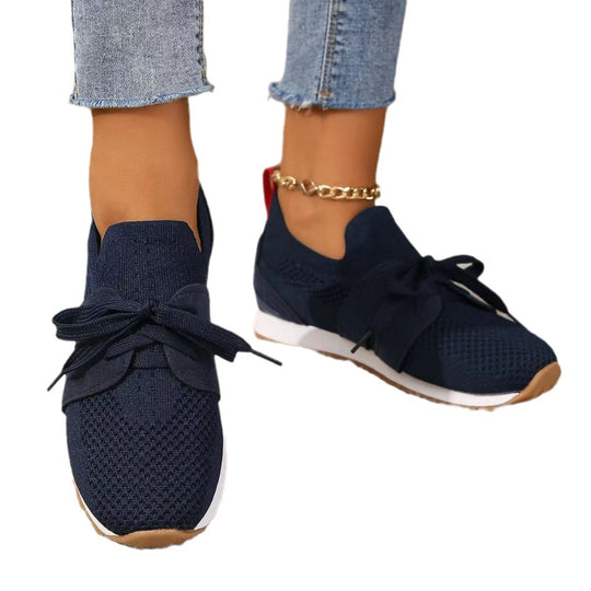 Damen Leichte Sneakers mit atmungsaktivem Mesh-Obermaterial und rutschfester Sohle EB