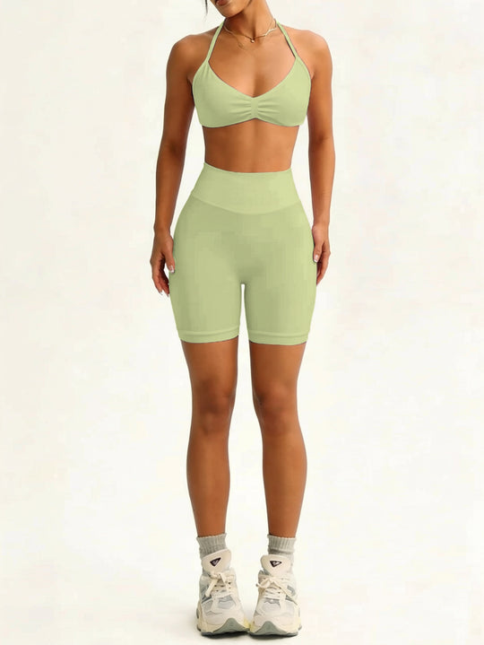 Damen Sportliches Bikini-Set mit hochelastischem Material und verstellbaren Trägern EB