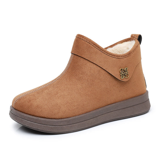 Damen Warmgefütterte Ankle Boots mit rutschfester Sohle EB