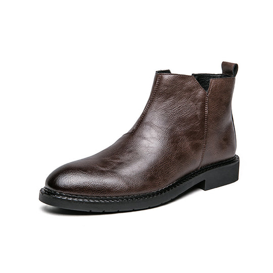 Damen Elegante Chelsea-Stiefel aus hochwertigem Leder EB
